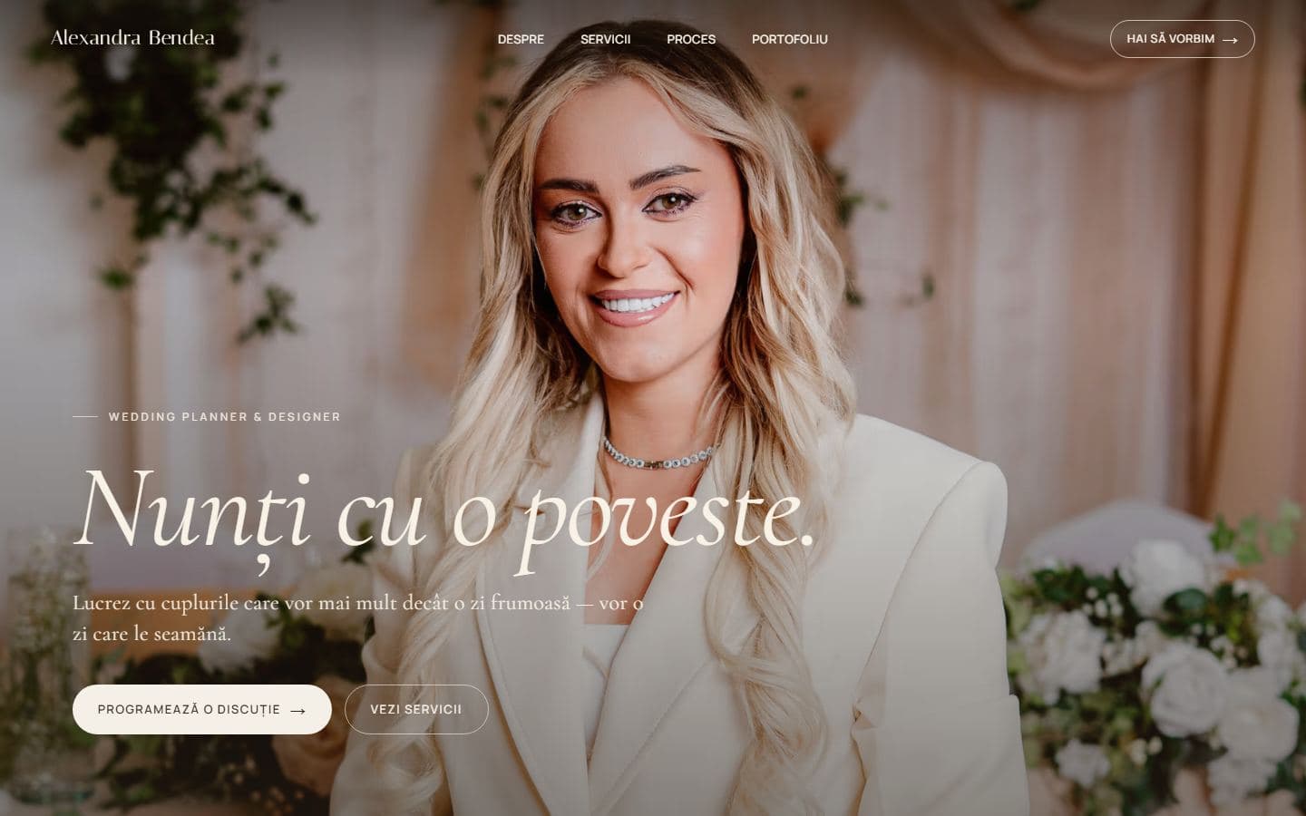 Alexandra Bendea desktop view